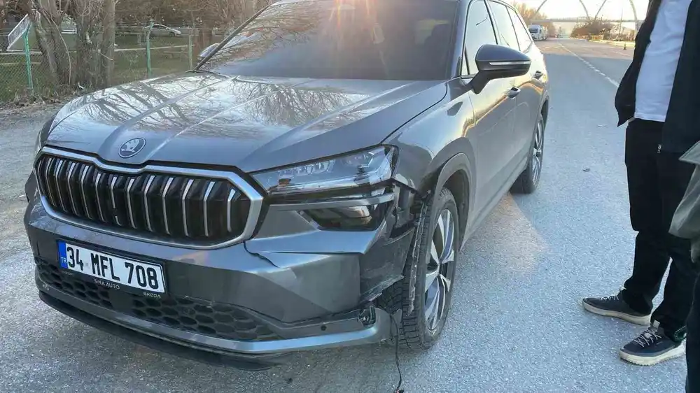 Muş’ta yolun karşısına geçen köpeğe otomobil çarptı